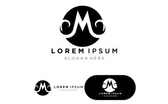 M Letter Logo Template vector illustration version 5