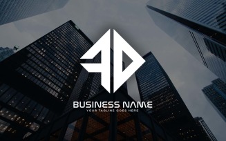Professional FD Letter Logo Design For Your Business - Brand Identity