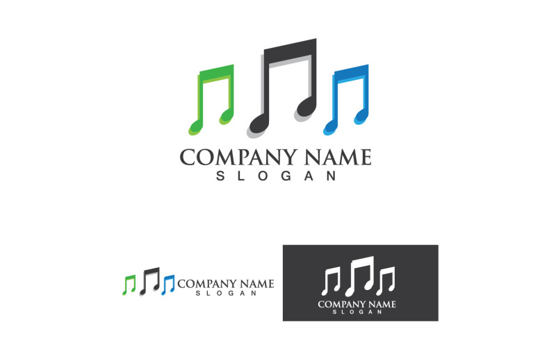 Music logo headset icon vector design illustration 2 Logo Template