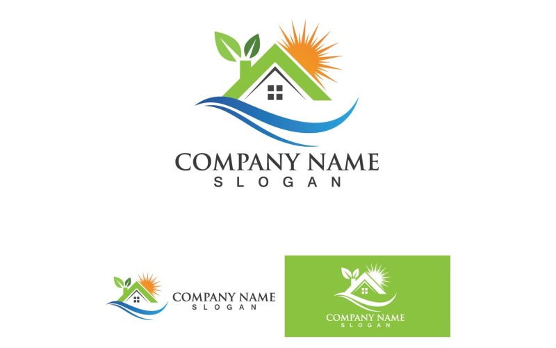 Real Estate home , Property and Construction Logo 5 Logo Template
