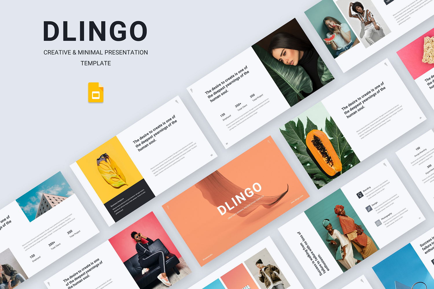 Dlingo - Creative & Minimal Google Slide Template