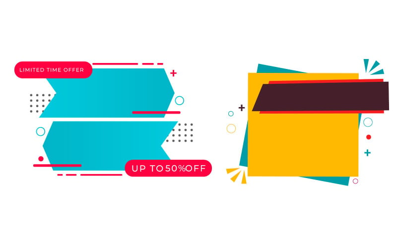 abstract flash sale promotion banner Illustration