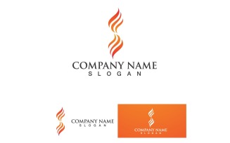 Fire Flame Logo icon template vector version1