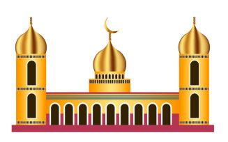 mosque design on white background vector concept