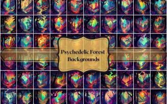 Psychedelic Forest Background