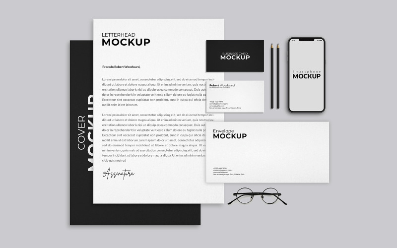 Stationery & Branding product mockup Product Mockup