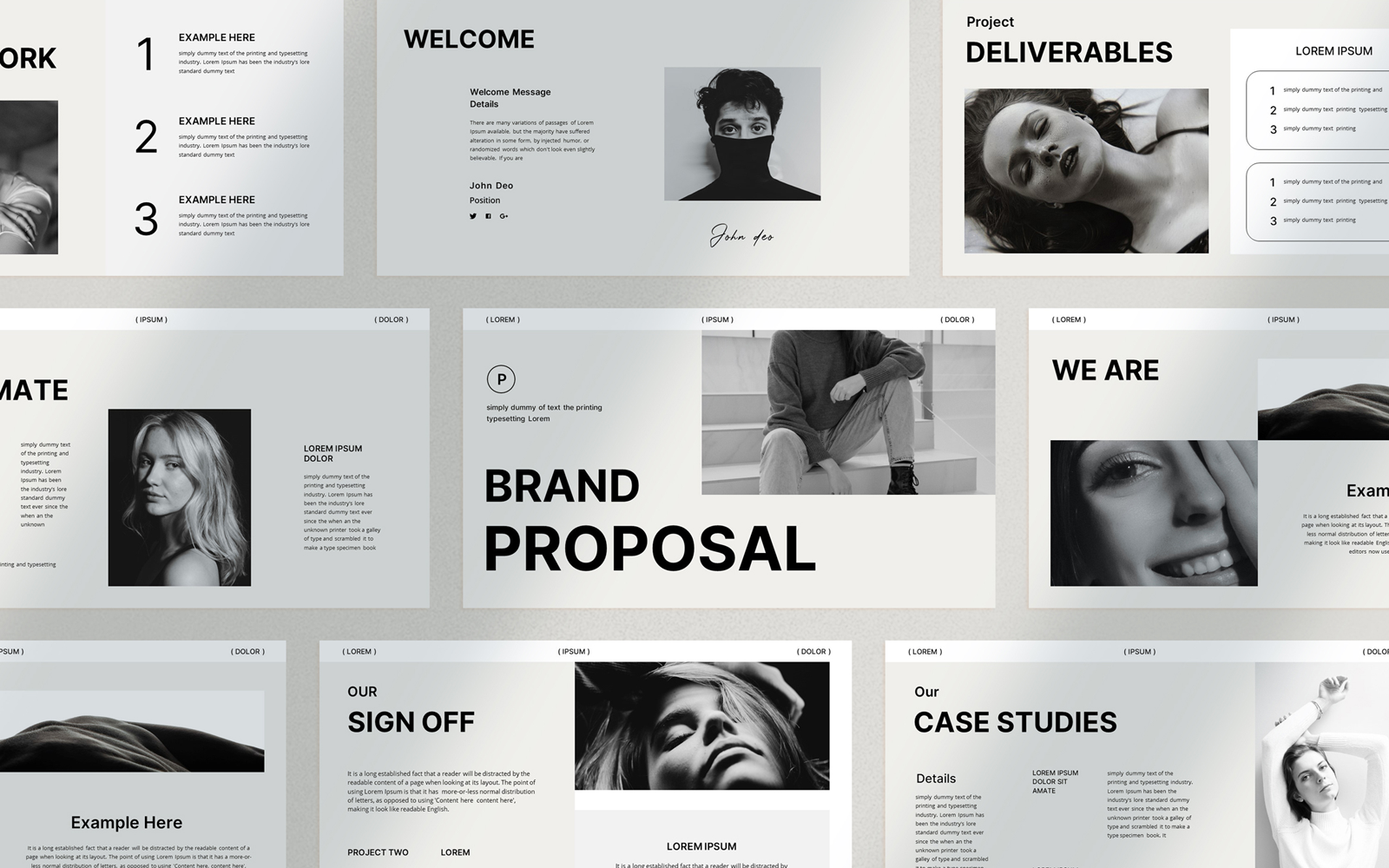 Kit Graphique #312217 Brand Proposal Divers Modles Web - Logo template Preview