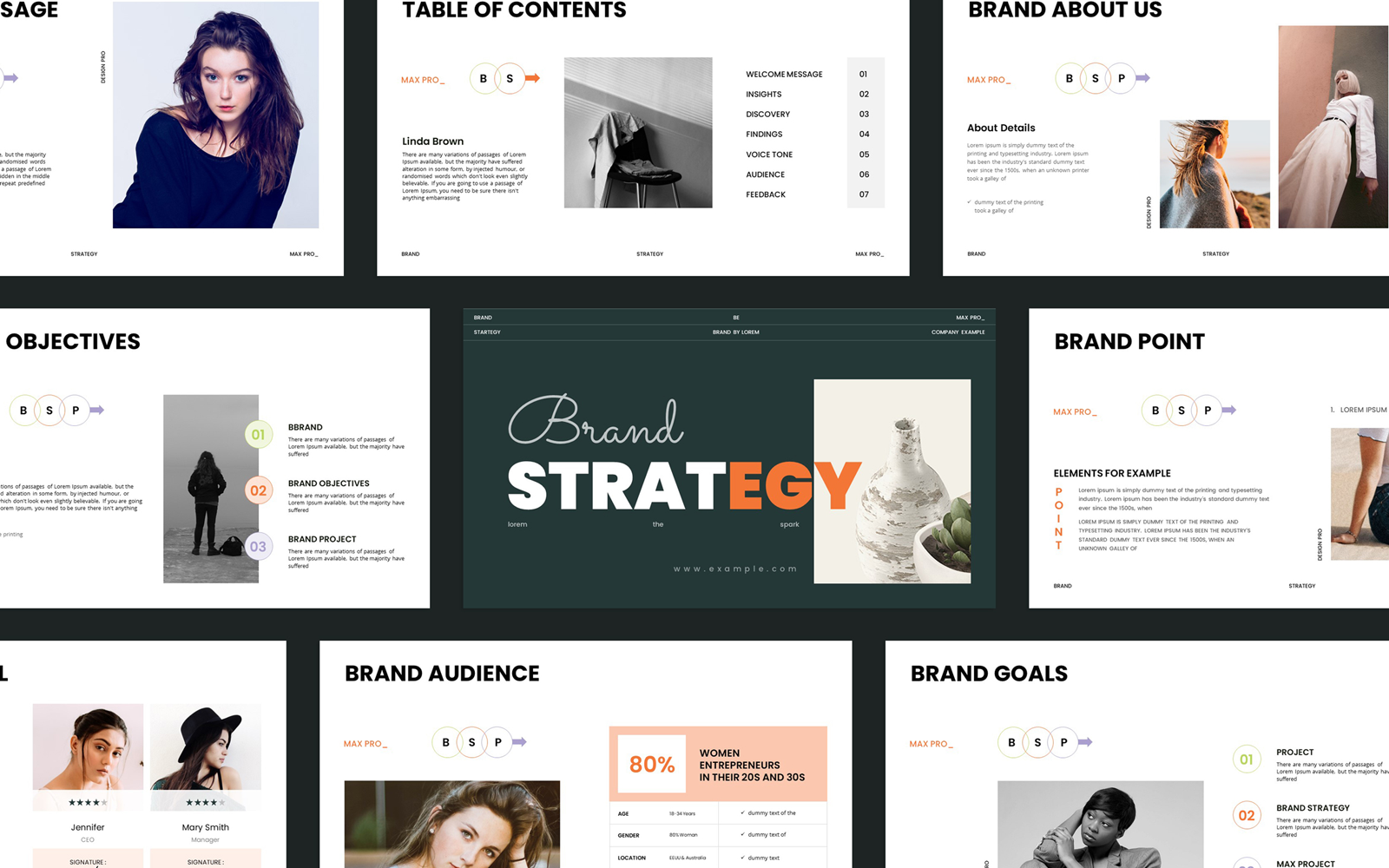 Template #312218 Strategy Presentation Webdesign Template - Logo template Preview