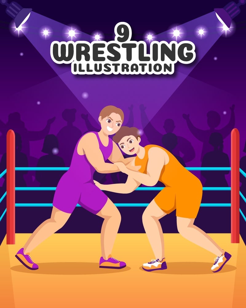 Kit Graphique #312225 Wrestling Sport Divers Modles Web - Logo template Preview