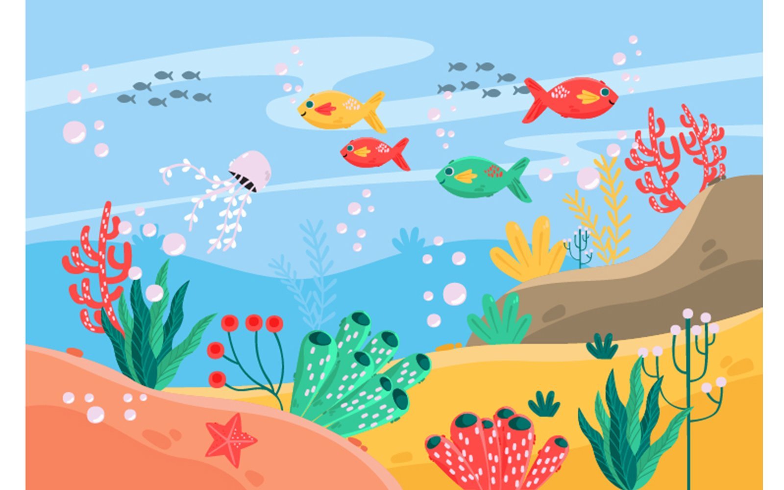 Kit Graphique #312285 Background Poisson Divers Modles Web - Logo template Preview