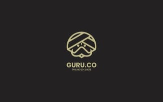 Guru Line Art Logo Template