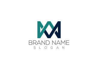 Mw Logo | Initial Letter Mw Or Wm Logo Design