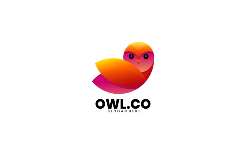 Owl Gradient Colorful Logo Style 1 Logo Template