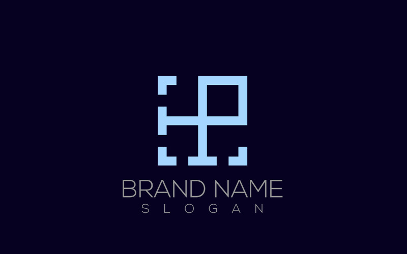 P Square | Initial Square Letter P Logo Design Logo Template