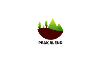 Peak Mountain Gradient Logo