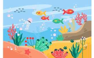 Sea Background Illustration