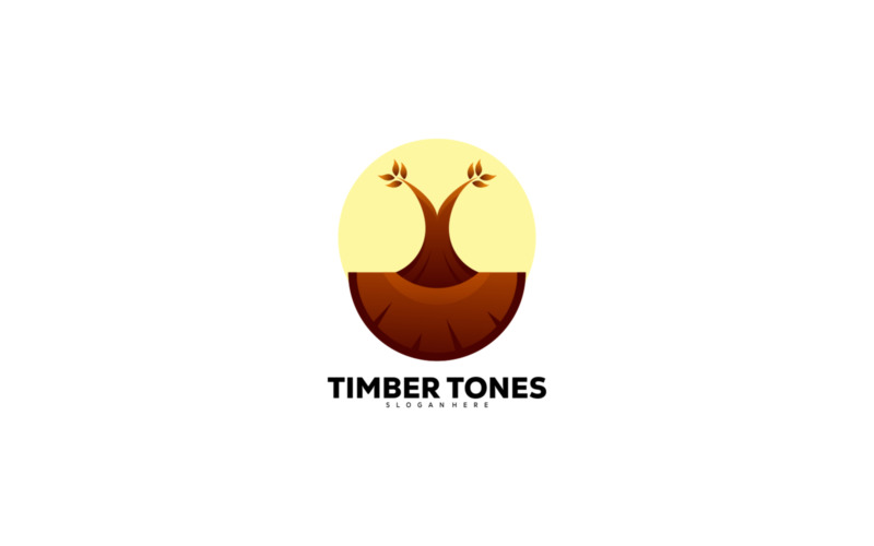 Timber Tones Gradient Colorful Logo Logo Template