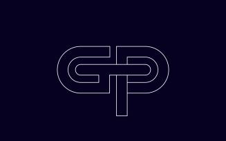 Gp Logo | Initial Letter Gp Or Pg Logo Design