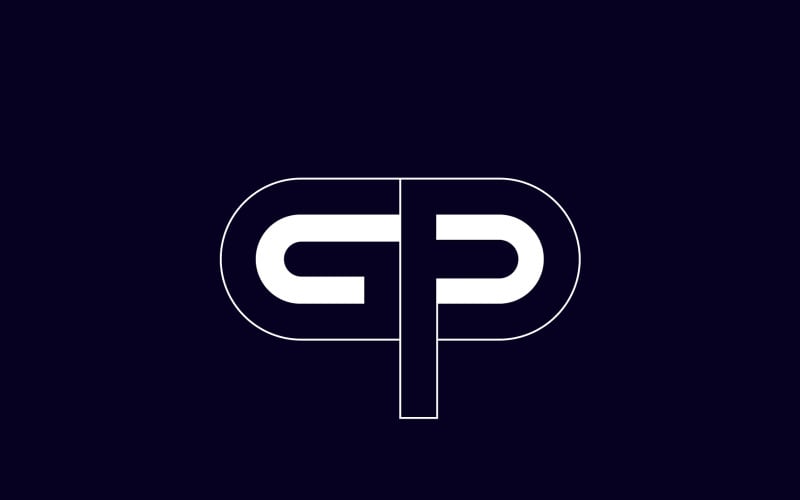 Gp Logo - Initial Letter Gp Or Pg Logo Vector Design Logo Template