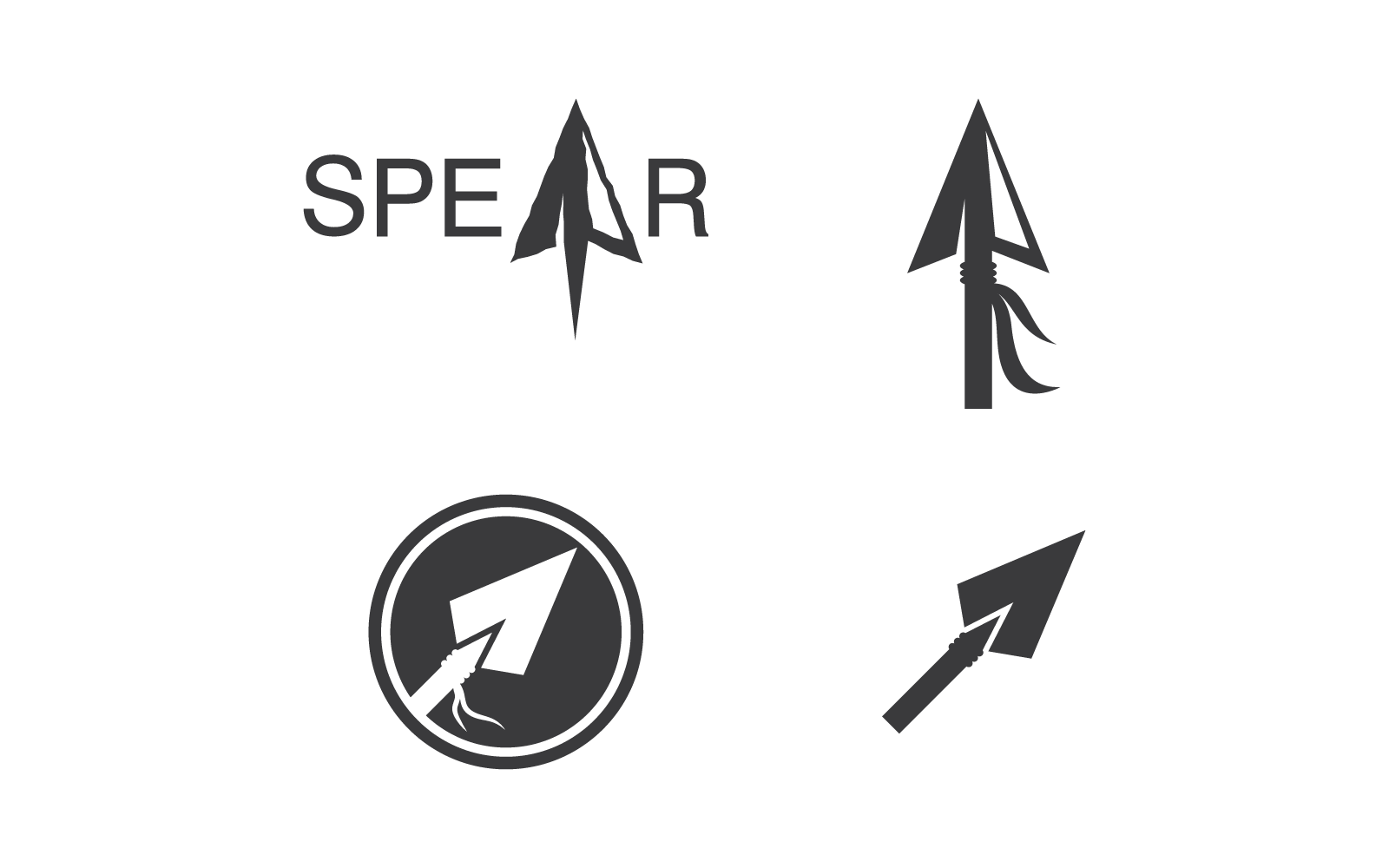 Lance logo vector design illustration design plat