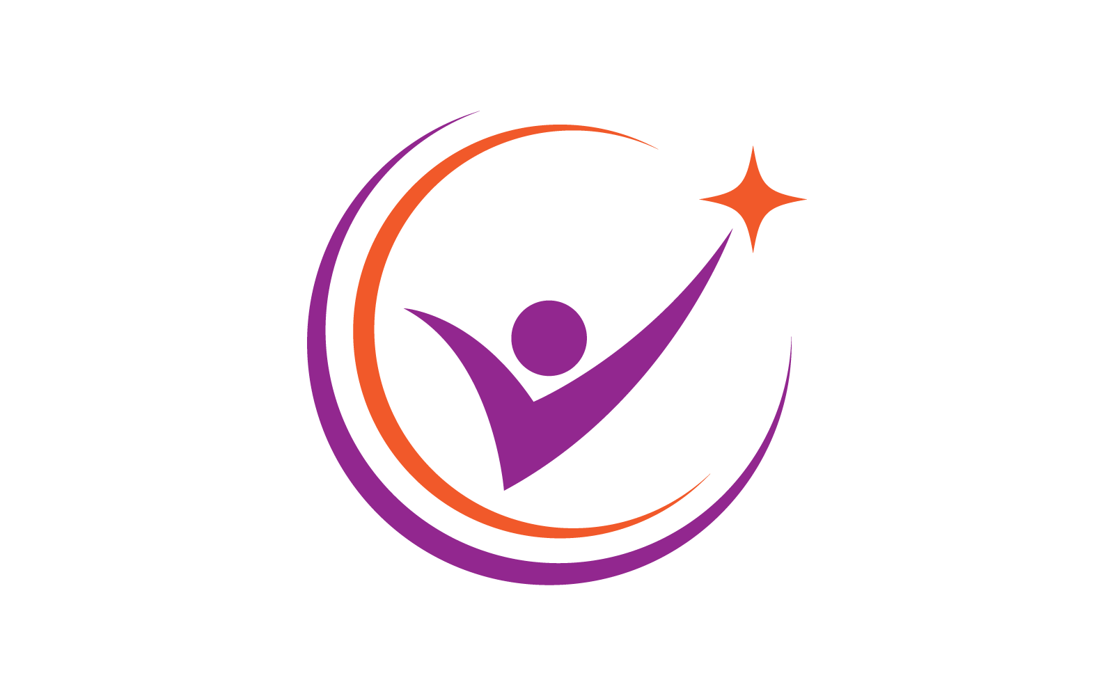 Modelo de logotipo de ilustração de pessoas de sucesso