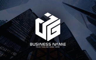 Professional JG Letter Logo Design For Your Business - Brand Identity