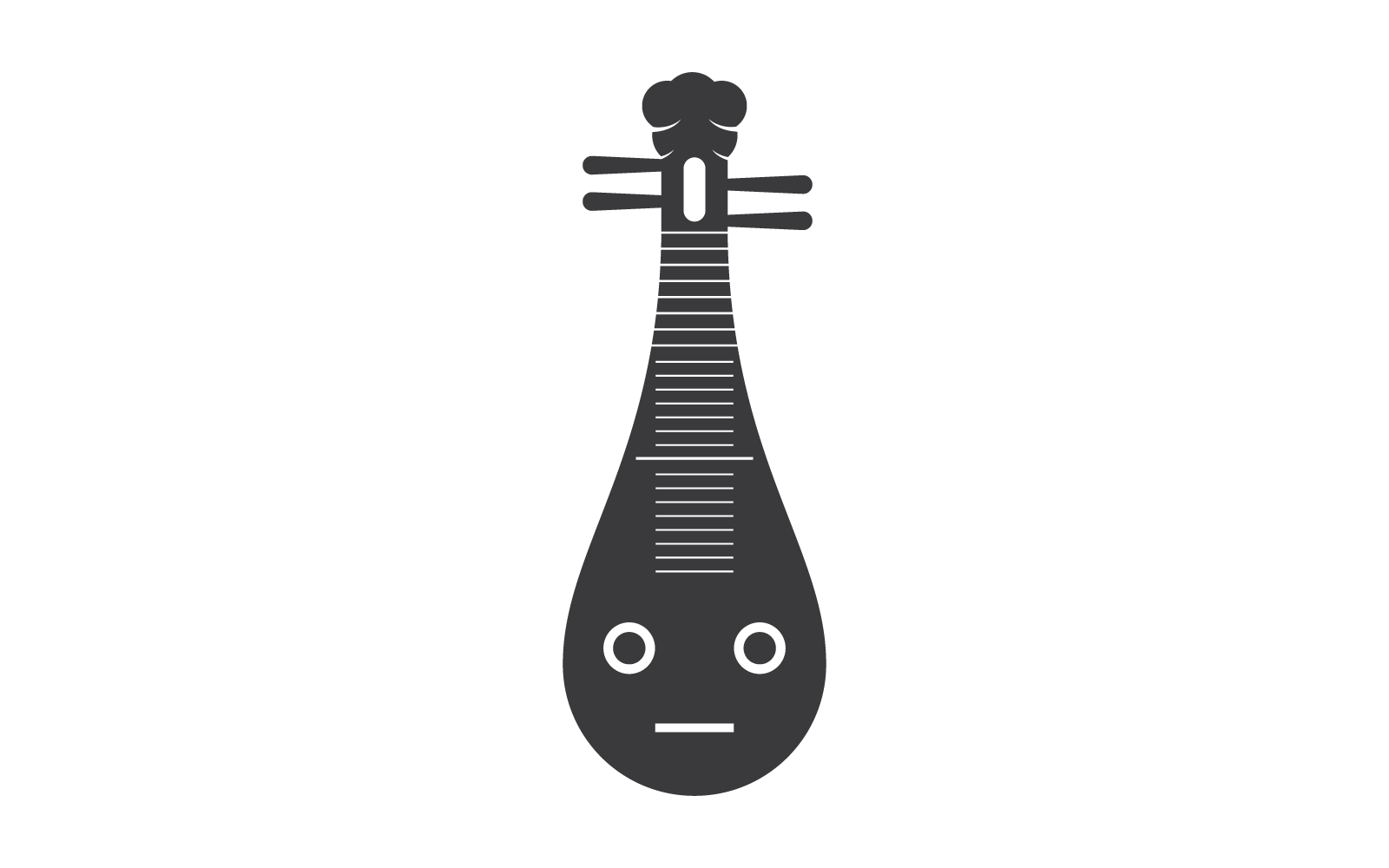 Biwa ilustración logo vector diseño
