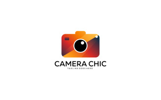 Camera Gradient Logo Template