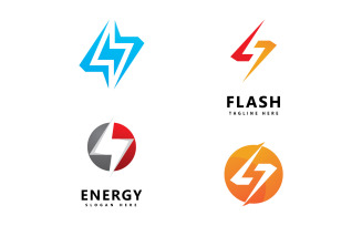 Energy logo icon template vector design V9