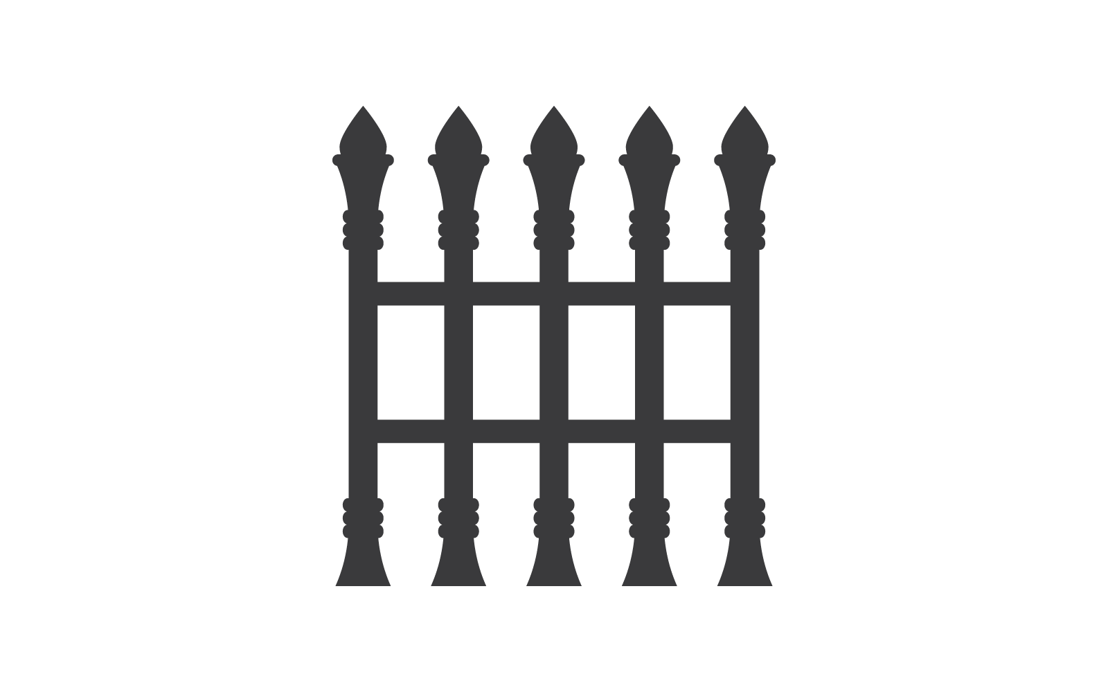 Fence logo icon vector illustration flat design