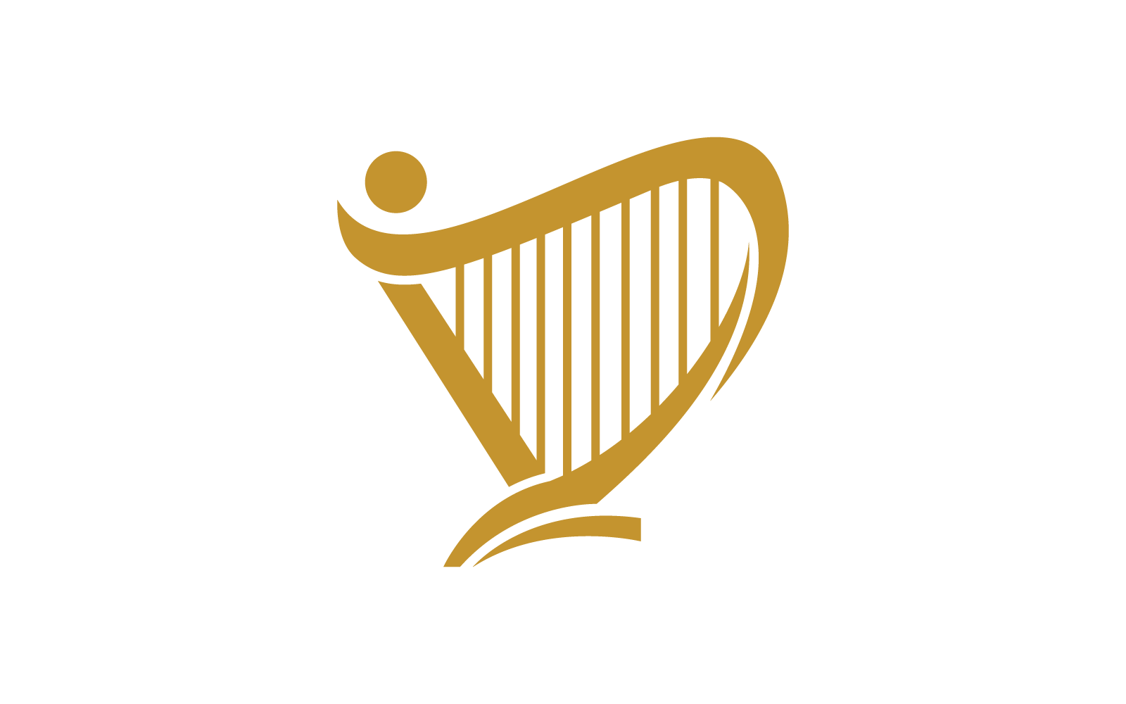 Harpe illustration logo icône vector design plat