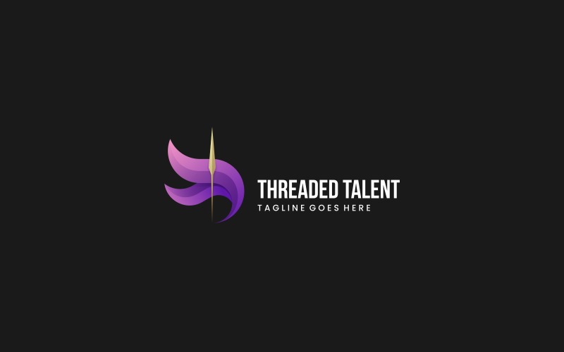 Threaded Gradient Logo Style Logo Template