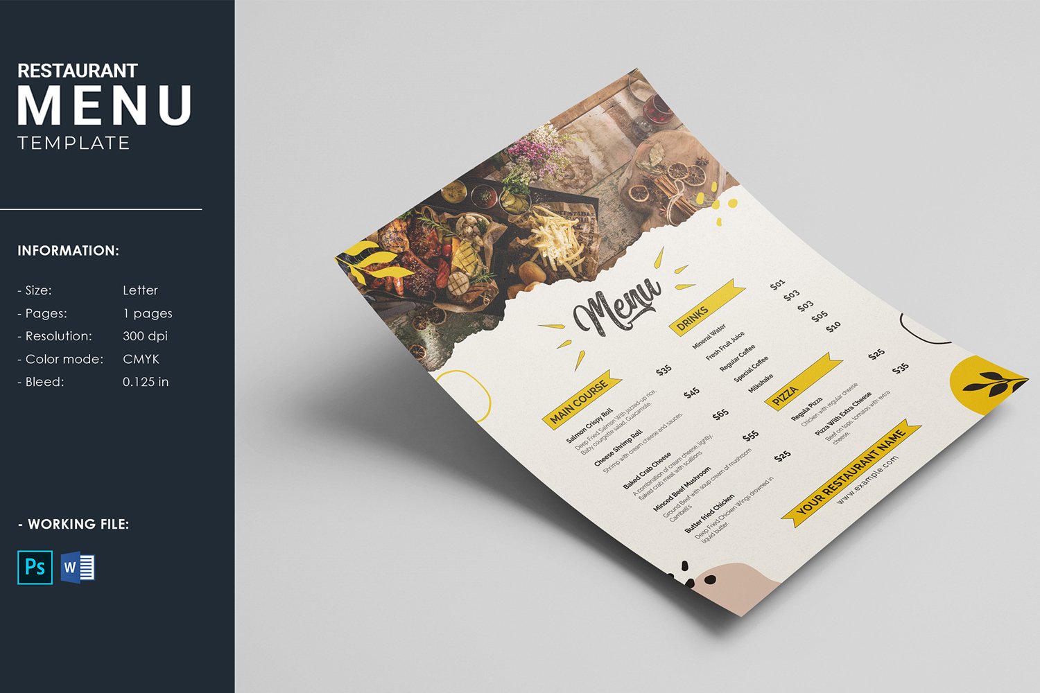 Template #312586 Flyer Food Webdesign Template - Logo template Preview