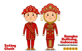 Bangka Belitung Indonesia Traditional Cloth