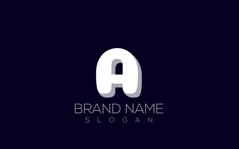 3D A Logo Vector | 3D Letter A Logo Design Logo Template