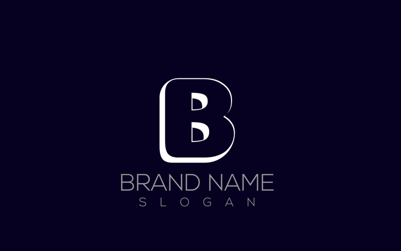 3D B Logo Vector | Premium 3D B Letter Logo Design Logo Template
