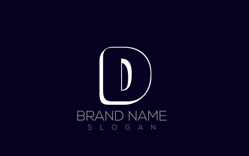 3D D Logo Vector | Premium 3D D Letter Logo Design Logo Template