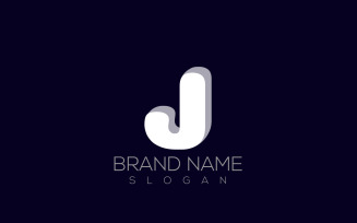 3D J Logo Vector | 3D Letter J Logo Design