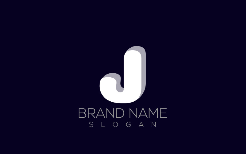 3D J Logo Vector | 3D Letter J Logo Design Logo Template