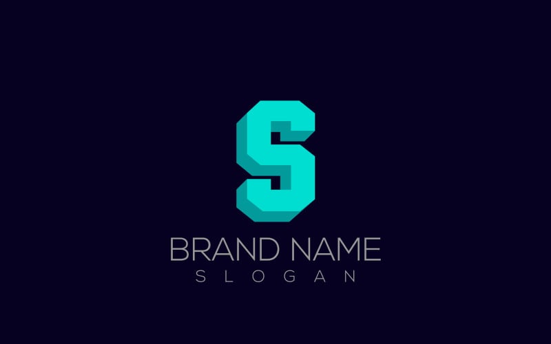 3D S Logo Vector | Letter S 3D Logo Design Logo Template