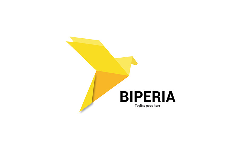 Geometrical bird logo design Logo Template