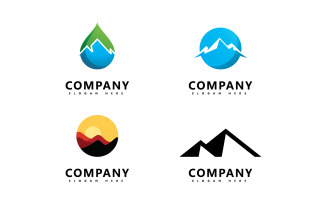 Mountain Logo icon vector Design Template V10