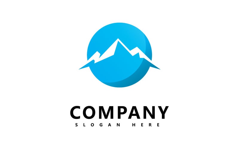 Mountain Logo icon vector Design Template V6 Logo Template