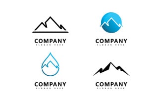 Mountain Logo icon vector Design Template V9