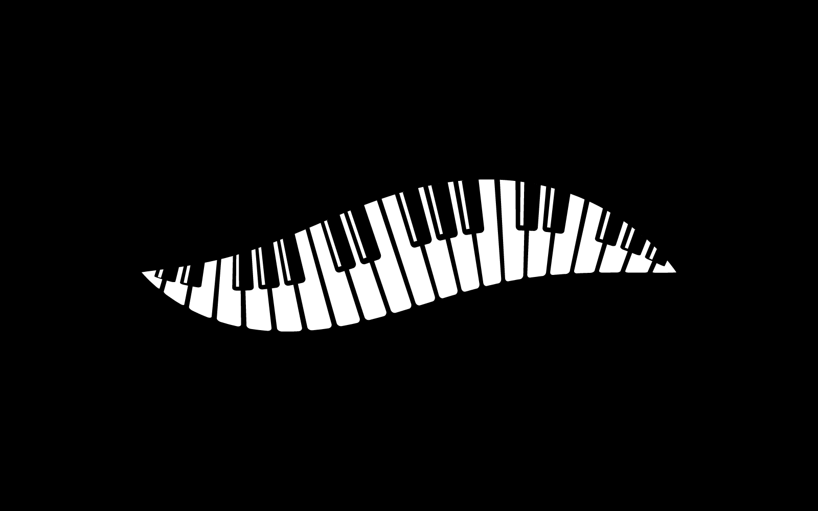 Piano illustration vector flat design template Logo Template