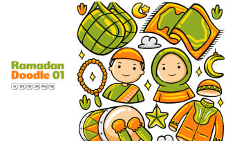 Ramadan Doodle Vector Pack #01