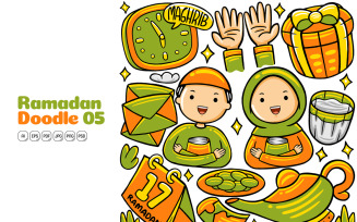 Ramadan Doodle Vector Pack #05