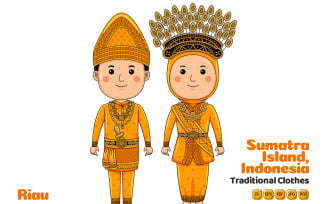 Riau Indonesia Traditional Cloth