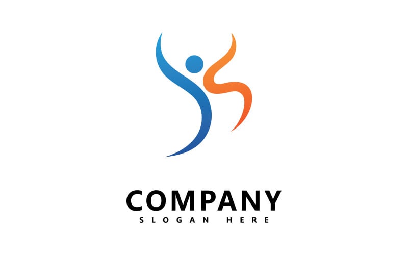 Success people logo icon vector template design V1 Logo Template