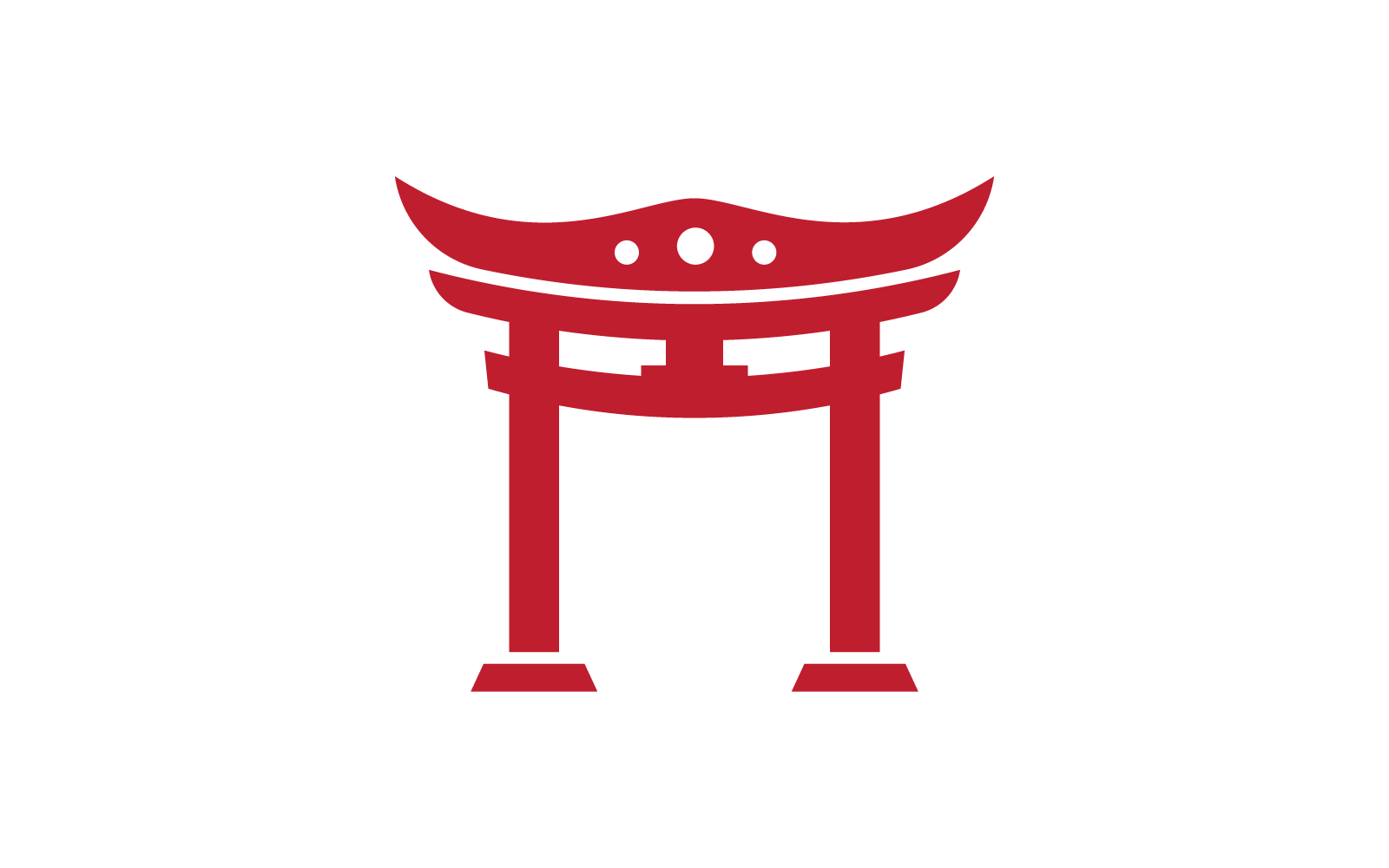 Torii gate illustration logo vector design - TemplateMonster